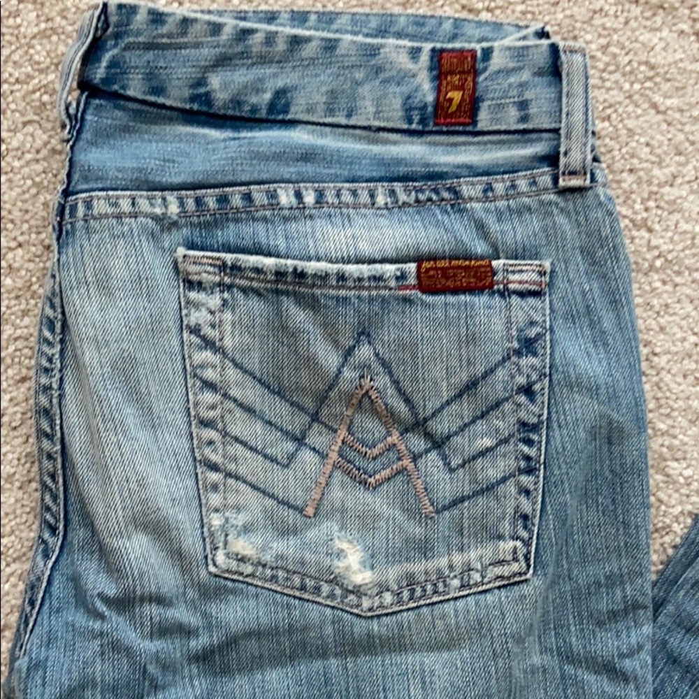 7 for all man kind jeans, “A” pocket